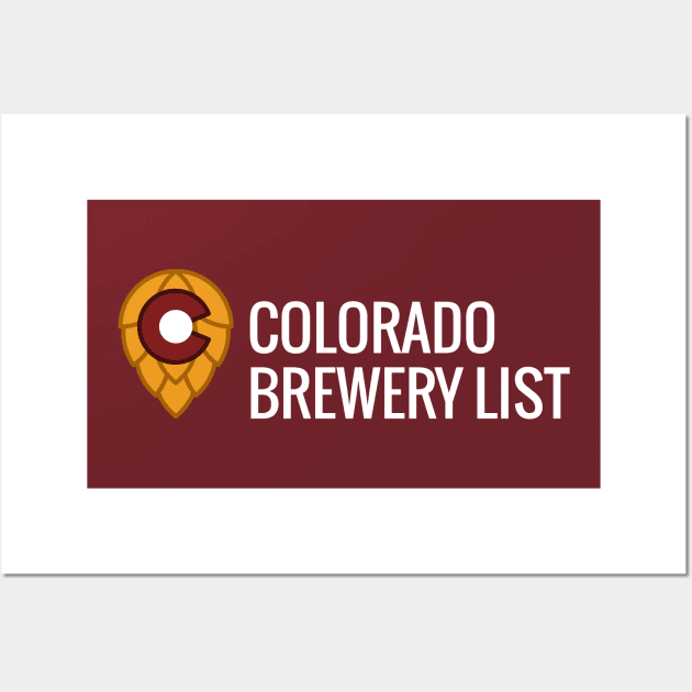 Colorado Brewery List - Logo Dark Wall Art by ColoradoBreweryList